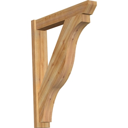 Ekena Millwork Funston Slat Rough Sawn Outlooker, Western Red Cedar, 6"W x 34"D x 42"H OUT06X34X42FST06RWR